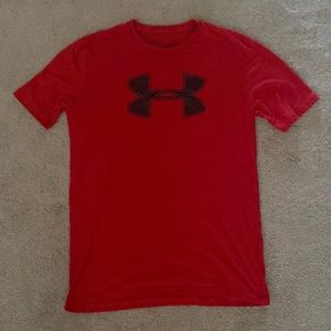 Under Amour Mens T-Shirt Red Small